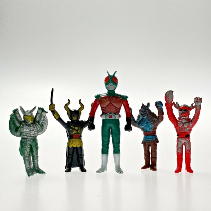 楽天市場】【中古】 ポピー 仮面ライダー ソフビ 5体セット 当時物  