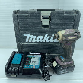 κκ【中古】MAKITA マキタ インパクトドライバ 充電器・充電池1個・ケース付 コードレス式 18v TD172DGX AP オーセンティックパープル Cランク