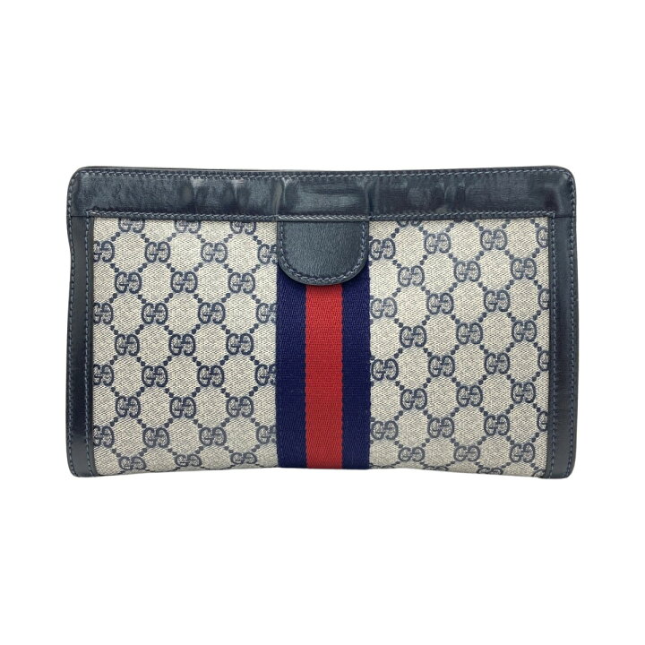 楽天市場】【中古】GUCCI グッチ GG シェリーライン クラッチ 