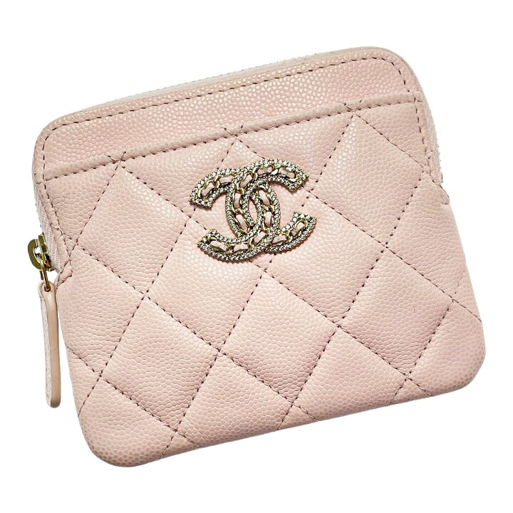 楽天市場】【中古】CHANEL シャネル マトラッセ ピンク コインケース  