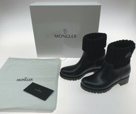●●【中古】MONCLER モンクレール 靴 ブーツ ブラック Bランク