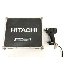 ▼▼【中古】HITACHI 日立 電動工具 コードレス式 14.4V インパクトドライバ 充電器・充電池3個・ケース付 WH14DBAL ブラック Cランク