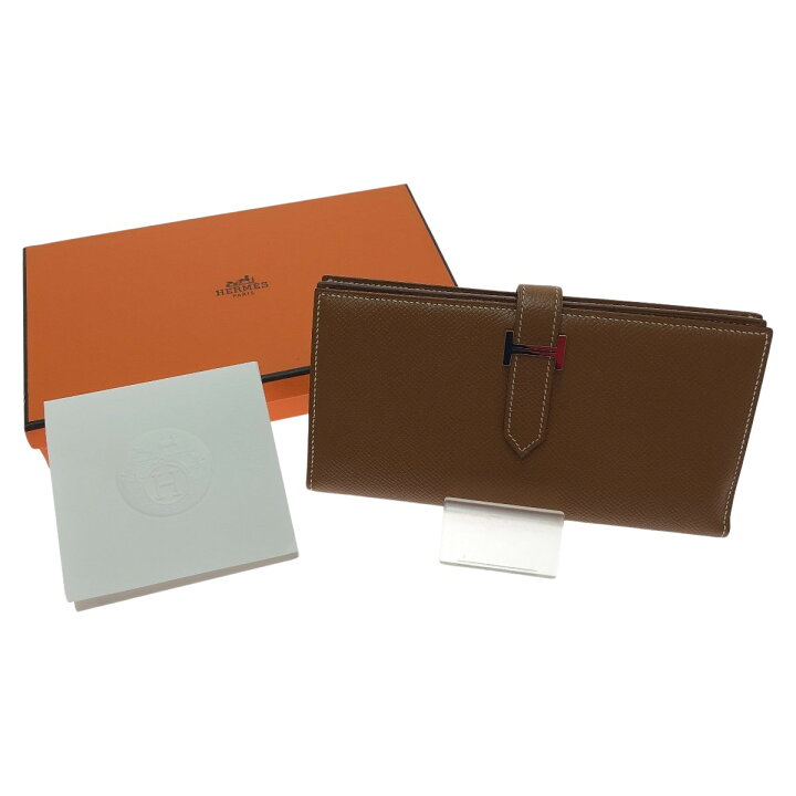 楽天市場】□□【中古】HERMES エルメス 長財布 ベアンスフレ ブラウン  