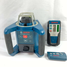 ＊＊【中古】BOSCH ボッシュ グリーンレーザー ローティングレザー （受光器・三脚・ケース付）※校正歴不明 GRL300HVG professional ネイビー Cランク