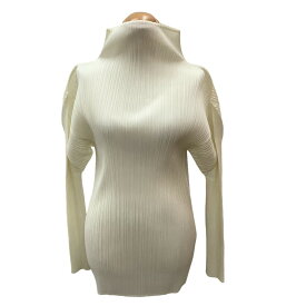 ♪♪【中古】ISSEY MIYAKE イッセイミヤケ PLEATS PLEASE カットソー SIZE 3 PP04-JK604 アイボリー Bランク