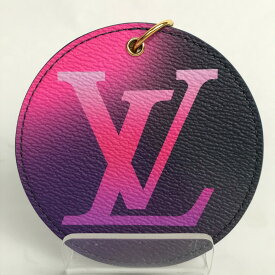 ■■【中古】LOUIS VUITTON ルイヴィトン ポルト クレ・イリュストレ グラデーション キーホルダー バッグチャーム 箱付 M00665 パープル x ピンク Bランク