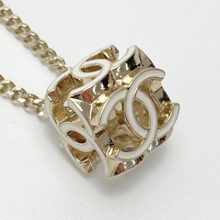 楽天市場】【中古】CHANEL シャネル ココマーク キューブ ネックレス  