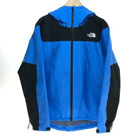 □□【中古】THE NORTH FACE ザノースフェイス クライムライトジャケット GORE-TEX Mサイズ NP12301 ブルー×ブラック Aランク