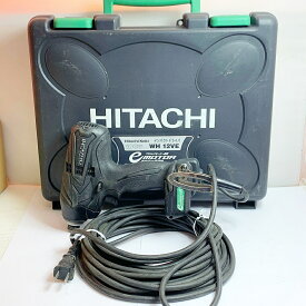 ♭♭【中古】HITACHI 日立 100V　12mmインパクトドライバ　ケース付 WH12VE ブラック Bランク