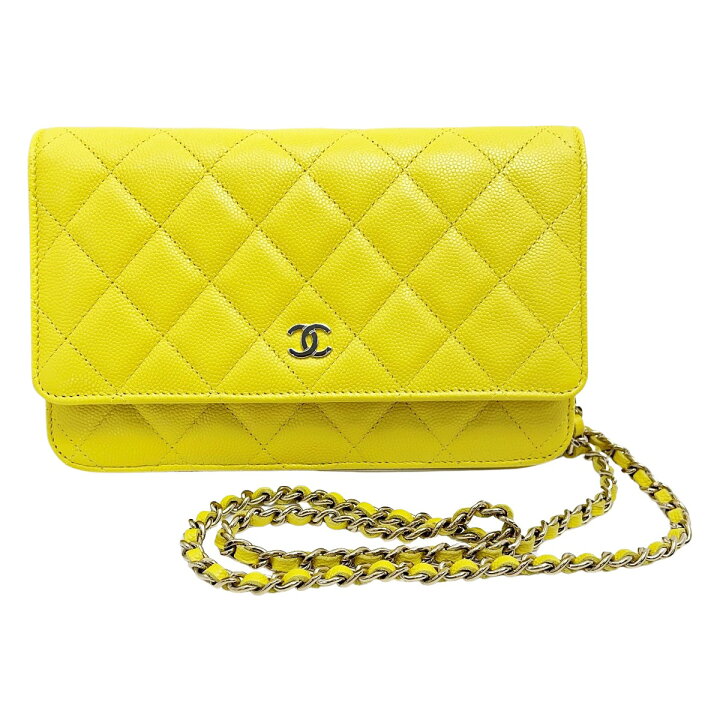 楽天市場】【中古】CHANEL シャネル マトラッセ AP0250 イエロー 