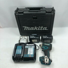 ◇◇【中古】MAKITA マキタ インパクトドライバ 充電器・充電池2個・ケース付 電動工具 TD172D ブルー Cランク