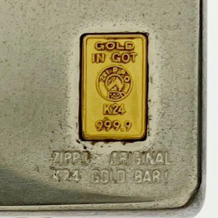 ZIPPO 『アンティーク ゴールド K24 999.9 オイルライター ジッポ 中古 