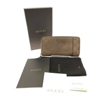 楽天市場】長財布 gucci グッチシマ ラウンドファスナー ブラウン 