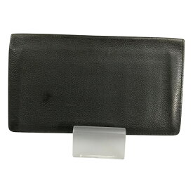 ##【中古】HERMES エルメス 2つ折り 長財布 札入れ シチズンツイル T刻印 ジャンク品 ブラック Dランク