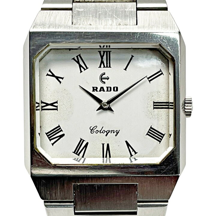 楽天市場】【中古】RADO ラドー Cologny コロニー シルバー×ホワイト 