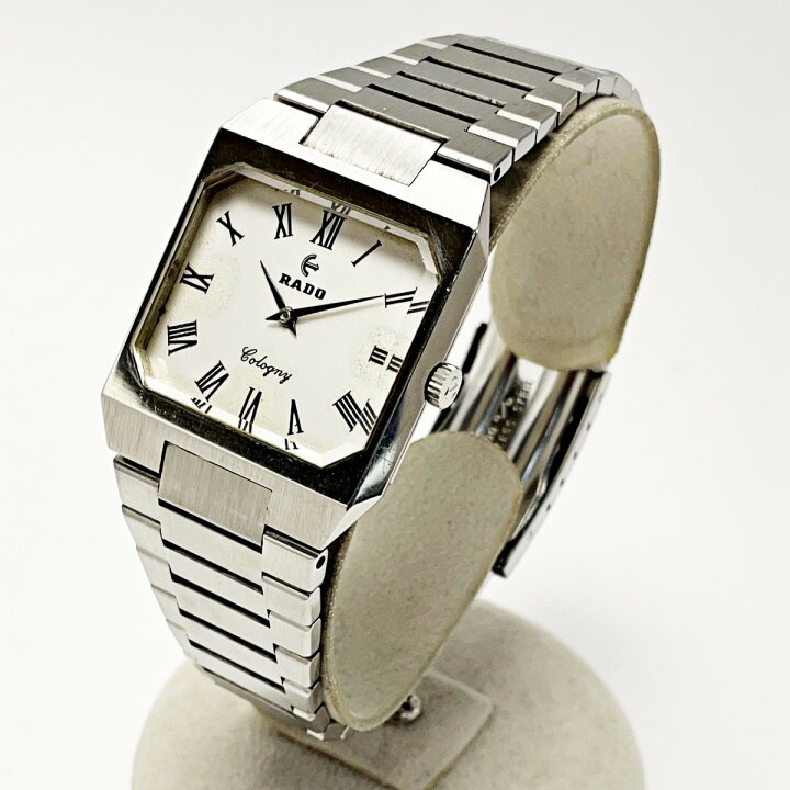 楽天市場】【中古】RADO ラドー Cologny コロニー シルバー×ホワイト 