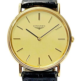 ☆☆【中古】LONGINES ロンジン グランドクラシック L4.637.2 ゴールド クォーツ メンズ 腕時計 Cランク