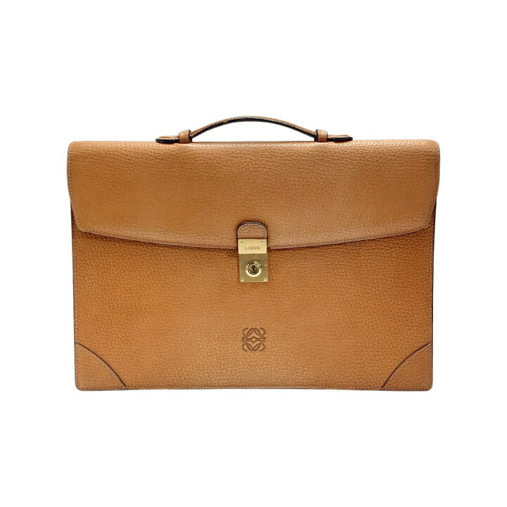 楽天市場】【中古】LOEWE ロエベ アナグラム ビジネスバッグ ブラウン 