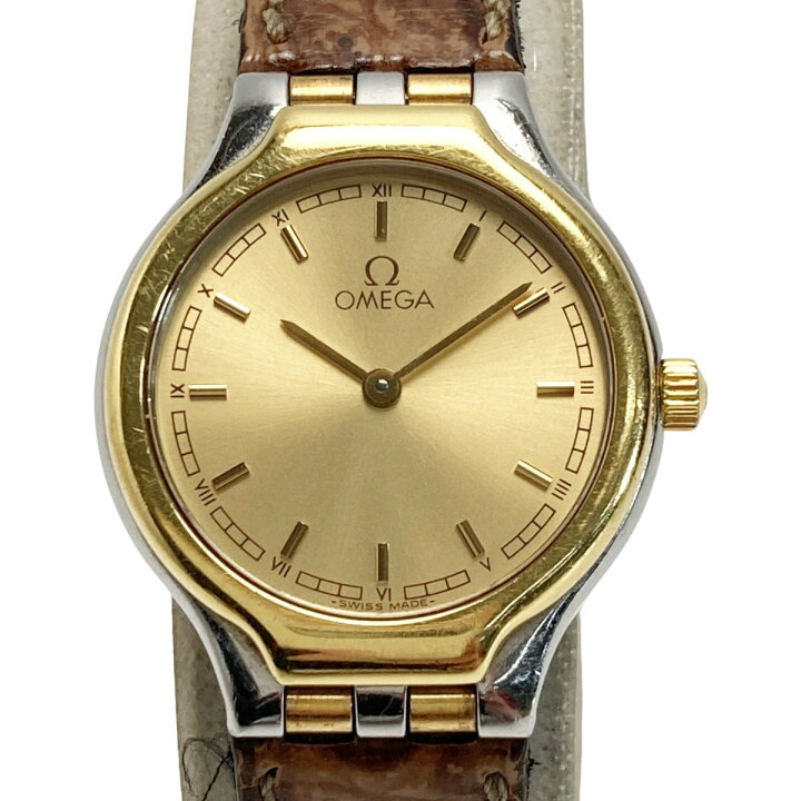 楽天市場】【中古】OMEGA オメガ デビル 595 0101 ゴールド クォーツ  