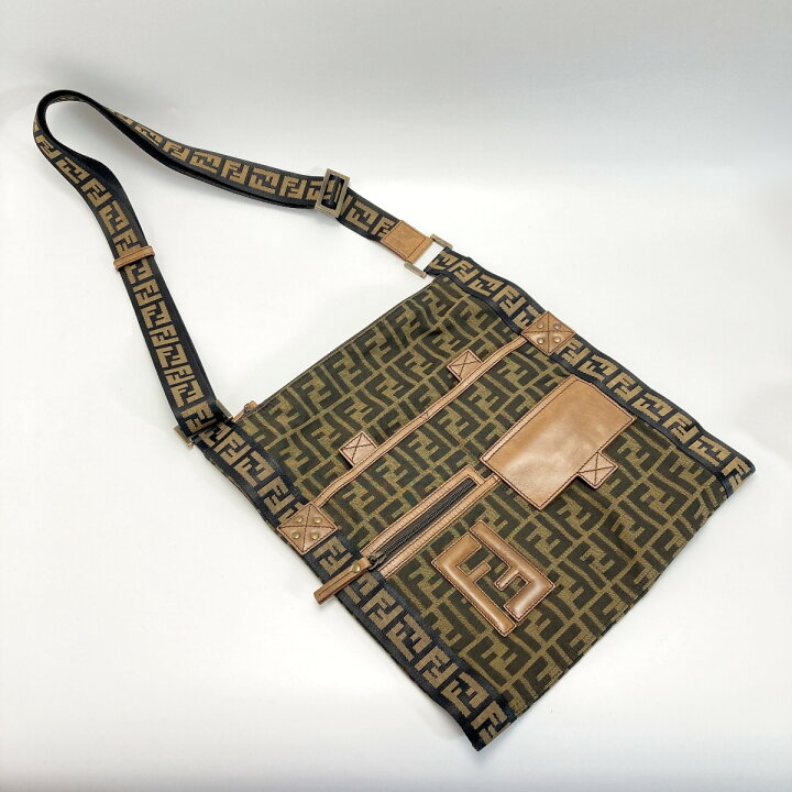 楽天市場】【中古】FENDI フェンディ ズッカ柄 ショルダーバッグ 