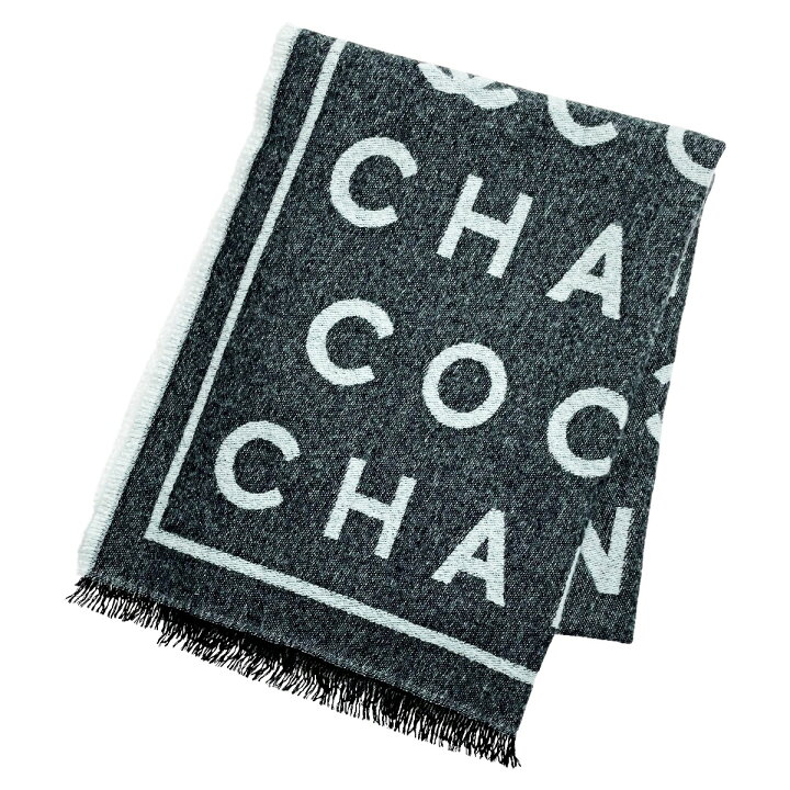 楽天市場】【中古】CHANEL シャネル ストール グレー ココマーク 