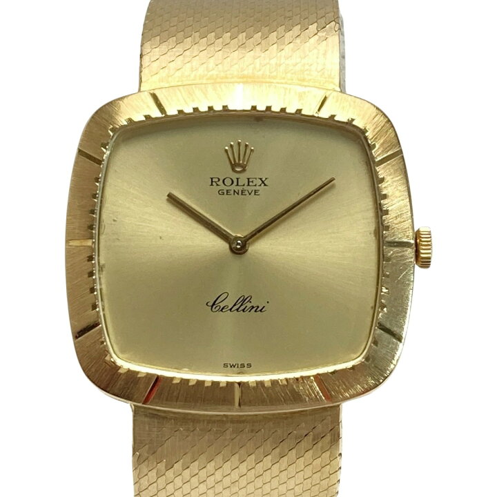 楽天市場】【中古】ROLEX ロレックス チェリーニ K18 スクエア 4320 