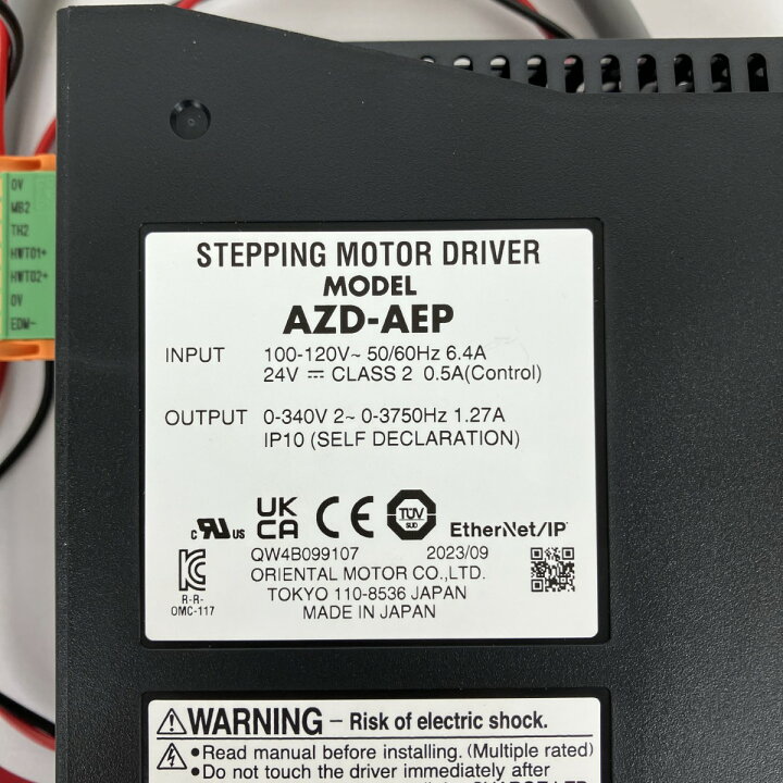 楽天市場】ЗЗ【中古】Orientalmotor ステッピングモーター 取説 外箱付  