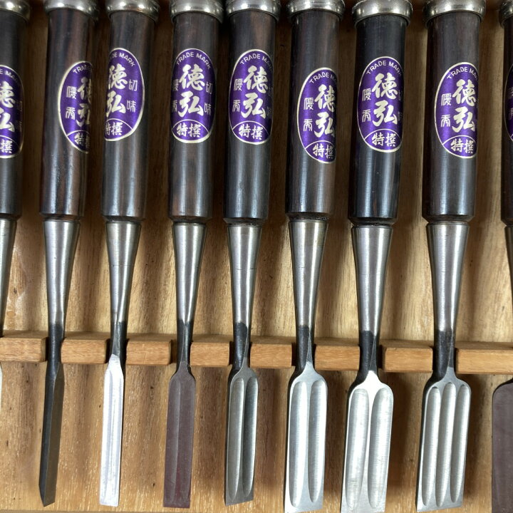 楽天市場】＊＊【中古】徳弘 鑿 ノミ 紫丹柄入 別誂四ッ裏「徳弘組追入 