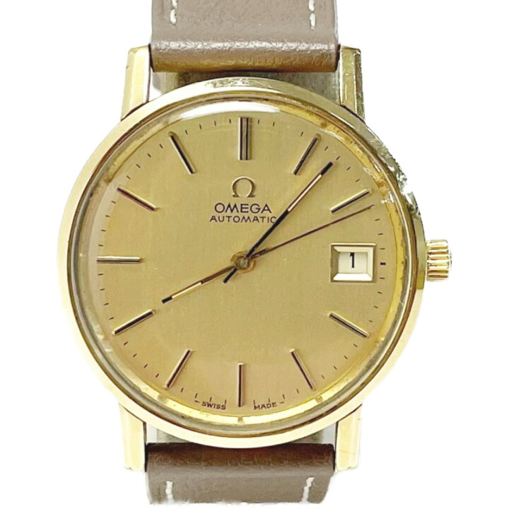 楽天市場】【中古】OMEGA オメガ ゴールド文字盤 自動巻き Ref  