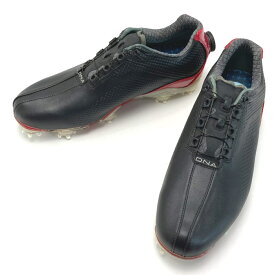☆☆【中古】FootJoy フットジョイ ゴルフシューズ D.N.A. Boa 53395J ブラック×レッド SIZE 26cm W26 メンズ Bランク
