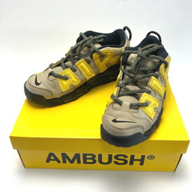 【エントリーポイント10倍｜7/19 20:00-7/26 1:59】【送料無料】【中古】NIKE ナイキ AMBUSH × Nike Air More Uptempo Low FB1299-200 カーキ スニーカー 29.5cm 箱付き Bランク