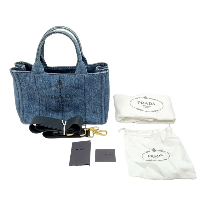 楽天市場】◇◇【中古】PRADA プラダ トートバッグ カナパ 2way デニム 