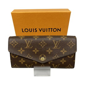 ##【中古】LOUIS VUITTON ルイヴィトン モノグラム ポルトフォイユ サラ 長財布 RFID確認済 M62235 ローズ・バレリーヌ Cランク