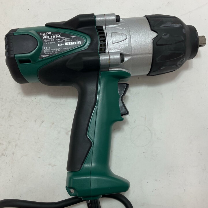 楽天市場】【中古】HITACHI 日立 インパクトレンチ WR 16SA グリーン 