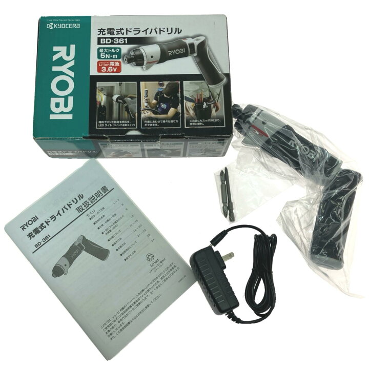 楽天市場】$$【中古】RYOBI リョービ 充電式ドライバドリル BD-361 