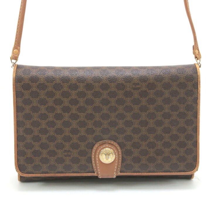 楽天市場】$$【中古】CELINE セリーヌ マカダム柄 ショルダーバッグ 