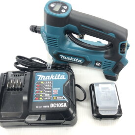 ДД【中古】MAKITA マキタ 空気入れ 程度A 充電器・充電池1個付 コードレス式 10.8v 1.5Ah MP100DZ ブルー Aランク