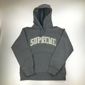 【中古】Supreme シュプリーム スウェット パーカー 2018AW Water Arc Hooded sweatshirt ブラック Bランク
