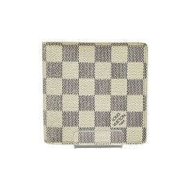 ◆◆【中古】LOUIS VUITTON ルイヴィトン 2つ折り財布 ダミエ ポルトフォイユ・マルコ N60018 ホワイト Bランク