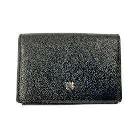 〇〇【中古】COACH コーチ トライフォールド オリガミ コイン ウォレット 三つ折り財布 C4439 ブラック Bランク