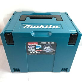 ＊＊【中古】MAKITA マキタ 18V/6.0Ah 充電式マルノコ 鮫肌 充電器・充電池2個・ケース付 (PSEマークあり) (3) HS631DGXSB ブラック Sランク