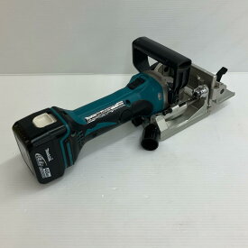 ДД【中古】MAKITA マキタ コードレス式 ジョイントカッタ 14.4v 4.0Ah 充電池1個付 PJ140D ブルー Bランク