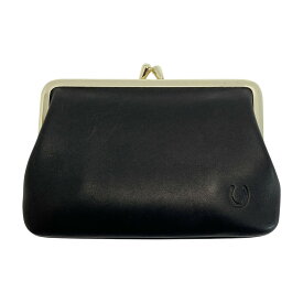 【中古】Somes Saddle ソメスサドル フリージアン がま口 財布 FS-04 ブラック レザー Bランク