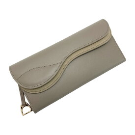 【中古】Somes Saddle ソメスサドル サドラリー 長財布 SA-11 グレージュ レザー Bランク