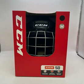 【中古】CCM シーシーエム ホッケーヘルメット　RC064912000Ⅿ　サイズⅯ　箱付き ブラック Bランク