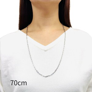 18�� �z���C�g�S�[���h �y�[�p�[�N���b�v ��3mm �`�F�[�� �l�b�N���X 45cm 50cm 60cm 70cm �p�A�Y�L �z���[ ���� �����N �p�C�v �`�F�[���l�b�N���X K18 WG �y�� ���f�B�[�X ���� �����Y �j�� �W���G��