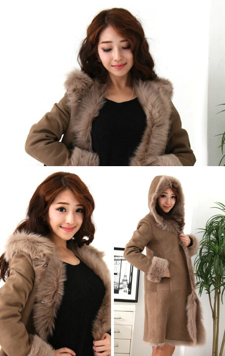 楽天市場】【OFF Price】 ロング ロングコート ムートン コート 