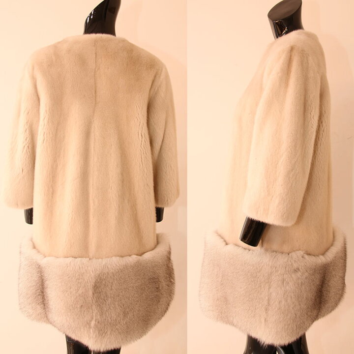 楽天市場】【OFF Price】フロントジッパーミンク×フォックスファー 