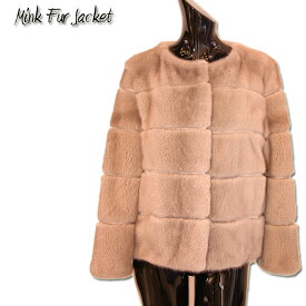 【OFF Price】サファイアブルー 4フック ミンクジャケット ファーコート レディース 毛皮コート ミンクコート ミンク
