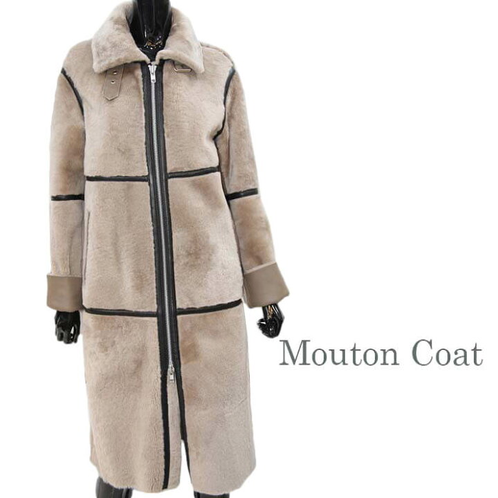 楽天市場】【OFF Price】 メリノ ムートンロングコート レディース  